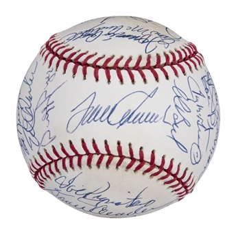 1969 World Series Champions New York Mets Team Signed ONL White Reunion Ball with 26 Signatures (SGC)